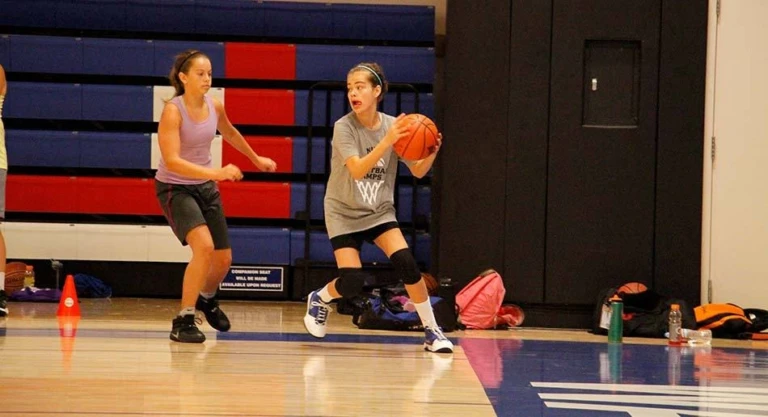 William Jessup University defensive drills at nike youth basketball camps