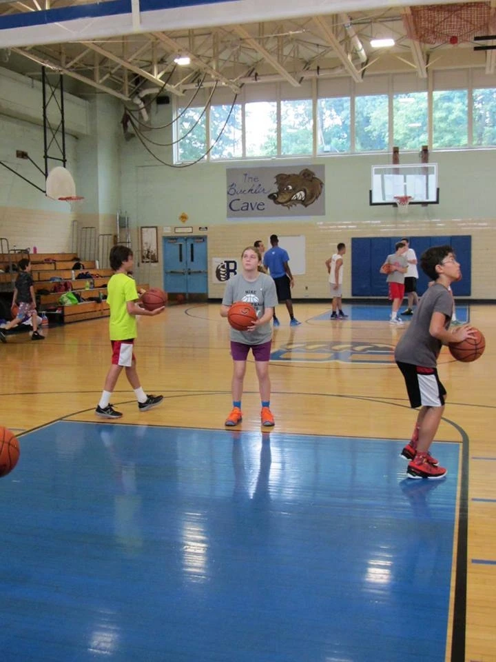 Summer Basketball Camp near me at Brown Middle School Free Throw practice