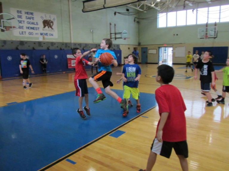 Brown Middle School in Massachusetts basketball camp Lay Up