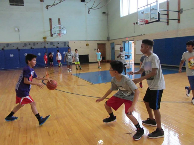 Brown Middle School Camper Scrimmage at the Youth Nike Basketball Camp