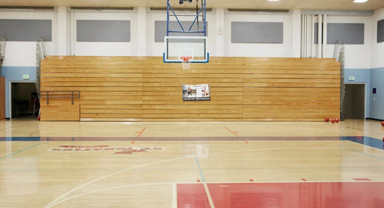 St. Ignatius College Prep basketball youth camp basketball court
