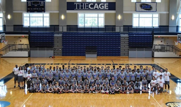 Berry College Group Photo at the nike basketball camp this summer