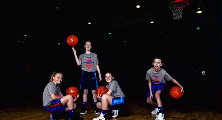 Girls Blacklight Group Photo