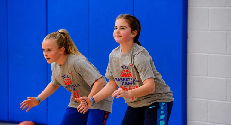 Girls Defense Stance