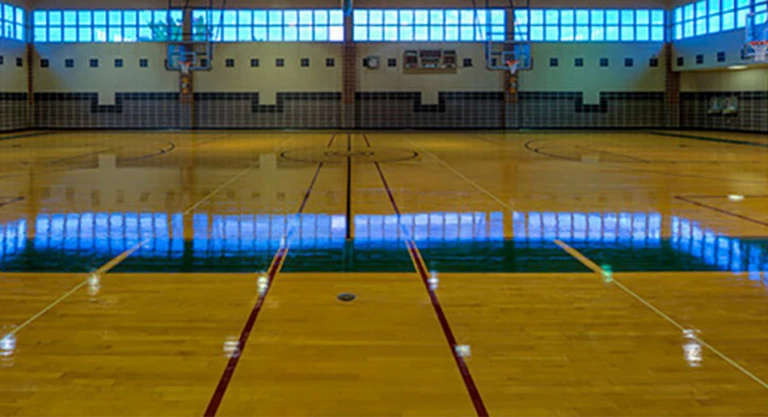 Ida lee gym at the nike basketball camp in maryland