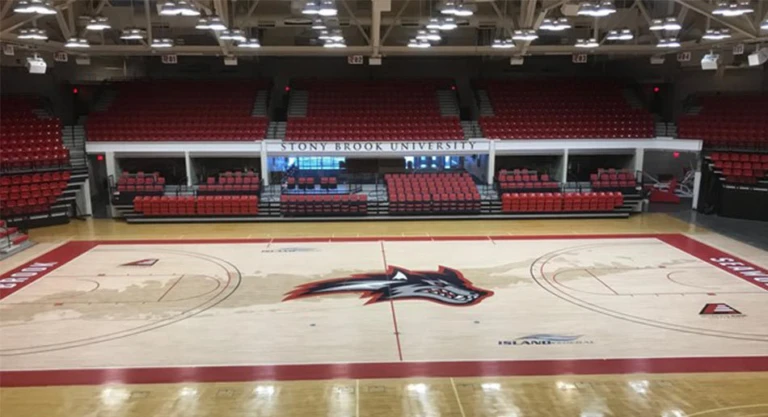Stony brook island federal credit union arena at the nike girls basketball camp in new york