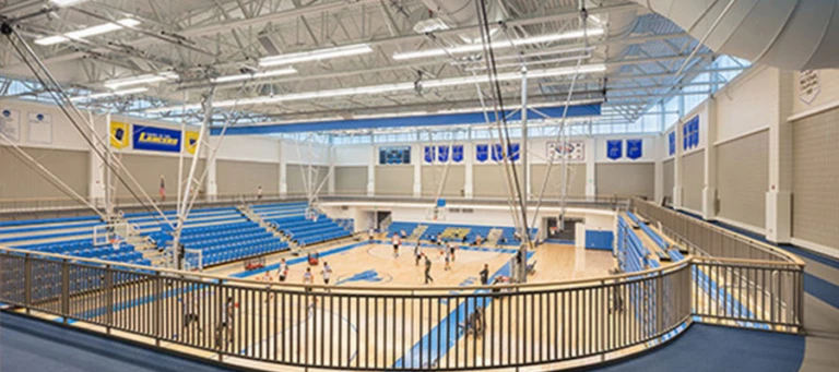 Worcester state gym at the youth basketball camp