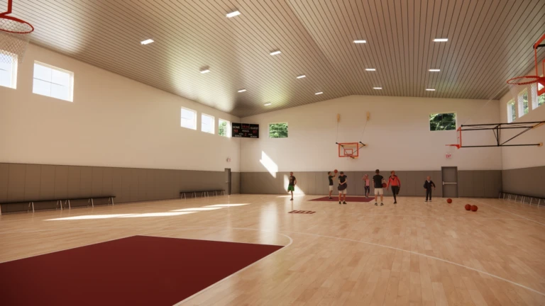 New Gym Scoreboard NW Corner 8 13 24