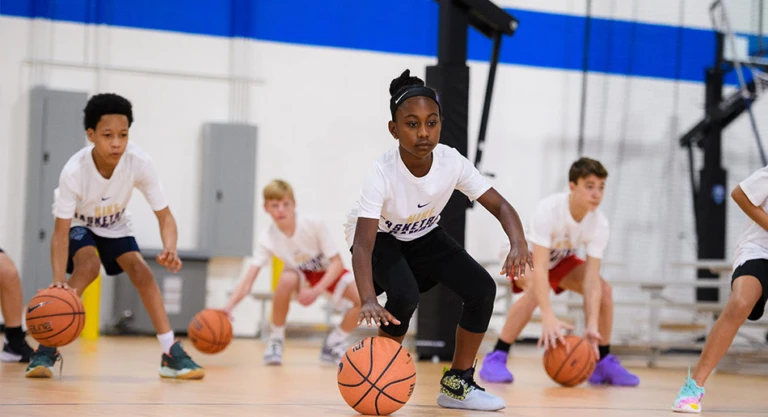 Coed dribbling drill two