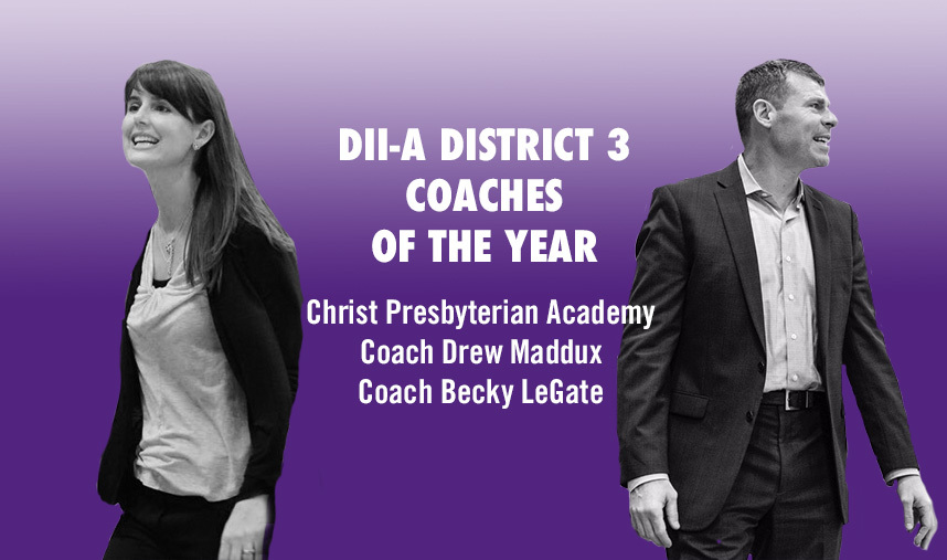 Drew maddux becky legate coach of year