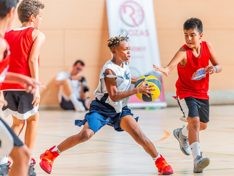 Basketball spacing tip for players of all ability levels at summer camp