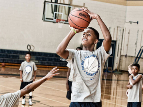 One Handed basketball Shooting Tip for youth boys basketball camp