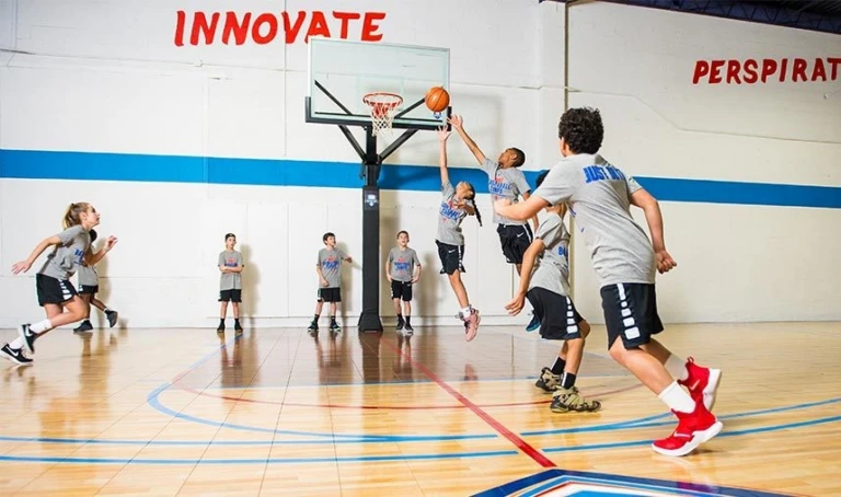 One person basketball drill rebounding off the backboard nike basketball camps