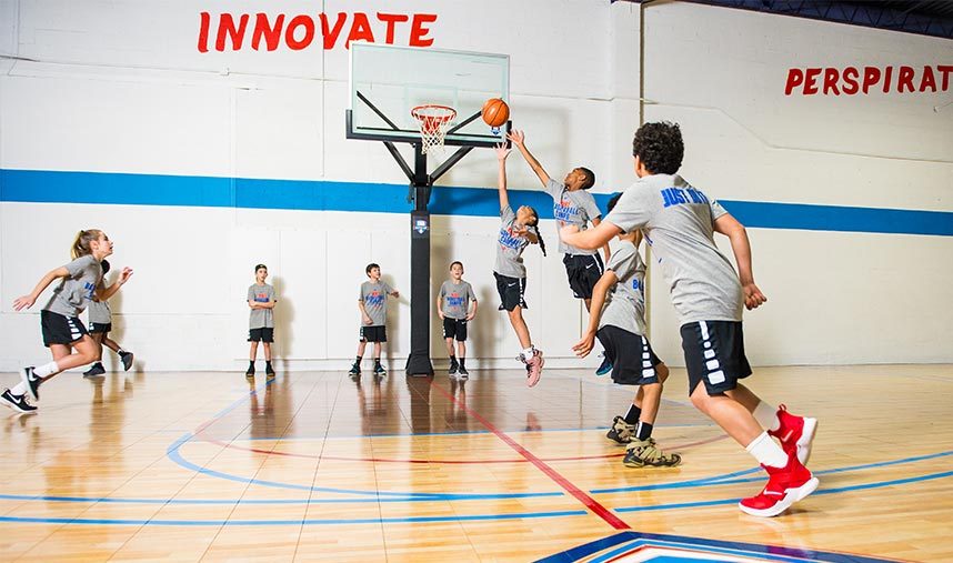 One person basketball drill rebounding off the backboard nike basketball camps