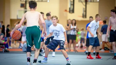 Snow Valley Basketball Camp Iowa Guard youth summer basketball instruction