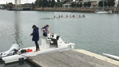 Cal Crew Vanessa On Boat