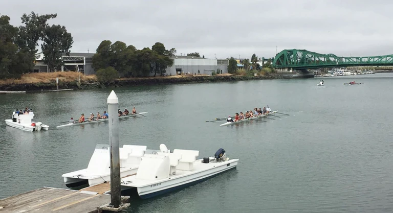 Cal Womens Crew Girls Launching