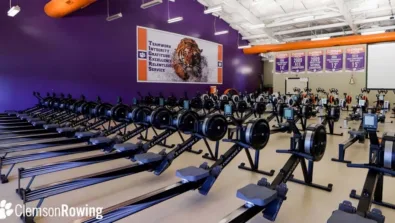 Clemson indoor rowing facility gallery