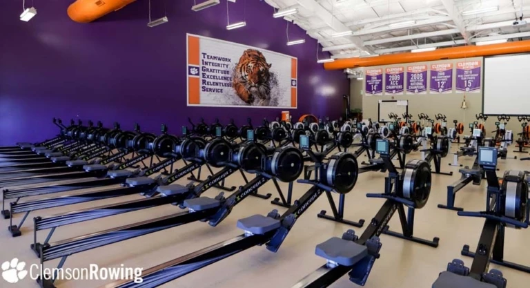 Clemson indoor rowing facility gallery
