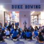Duke rowing boathouse night