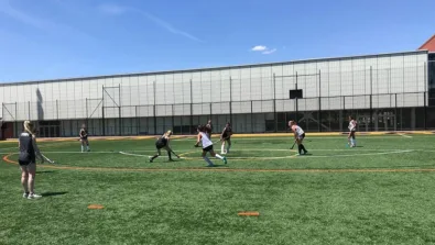 Adelphi University Field Hockey Practice Game