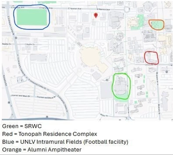 UNLV campus Map Westy