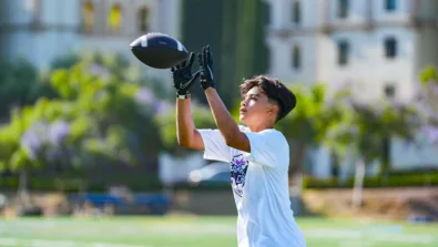 Nike Football Camp Stock Photo WR