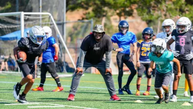 Nike Football Camp Stock Photo RB