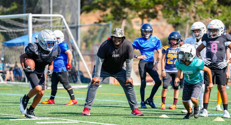 Nike Football Camp Stock Photo RB