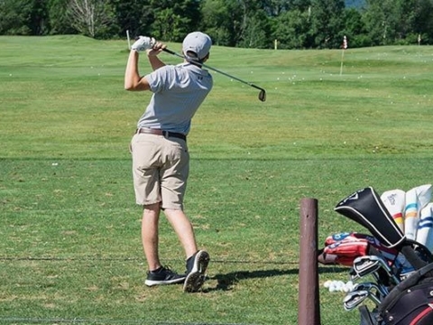 Nike Junior Golf Camp driving range shot png