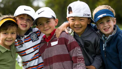 Nike Junior Golf Camps group photo