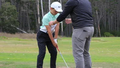 Nike Junior Golf Camp one on one instruction png