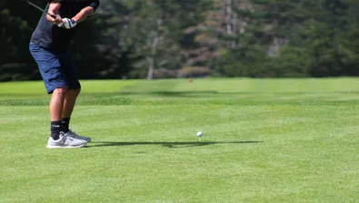 Nike Junior Golf Camp close up tee shot