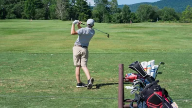 Nike Junior Golf Camp driving range shot