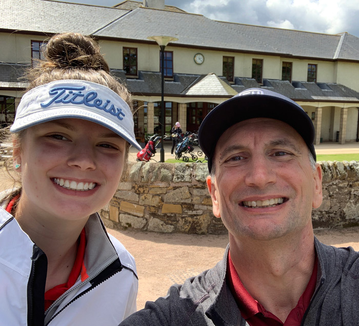 Father Daughter Smiles In St Andrews