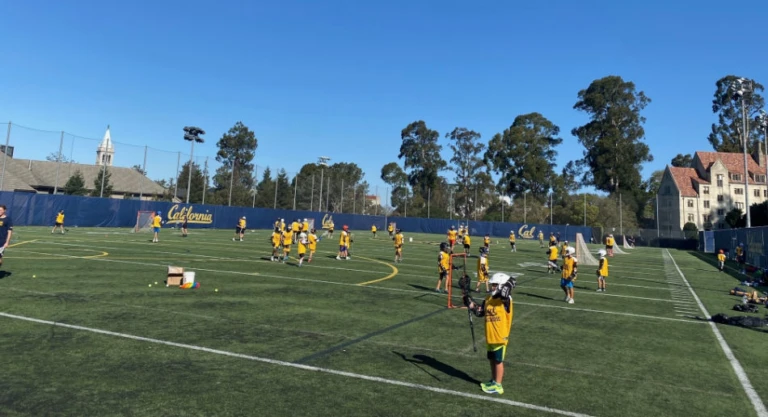 Cal boys lacrosse camp field session