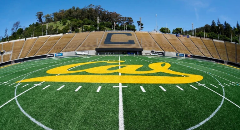 Cal lacrosse field logo