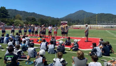 Redwood nike boys lacrosse camp group