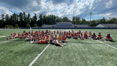 Nike girls lacrosse camp group shot 2022