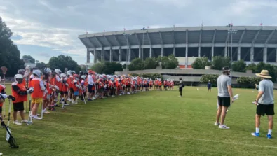 Clemson nike boys lacrosse camp warm up