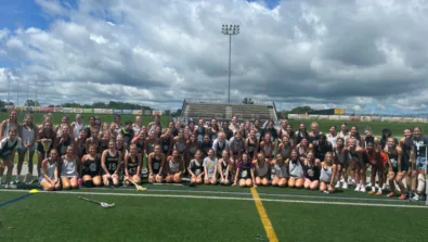 Adrian college girls lacrosse group photo