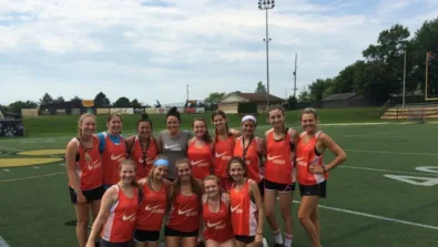 Nike Girls Lacrosse Camp Group Shot