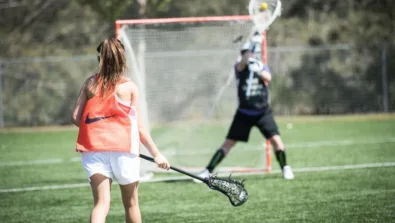 Nike Girls Lacrosse Camp Goalie Save