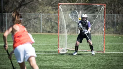 Nike Girls Lacrosse Camp Goalie Stance
