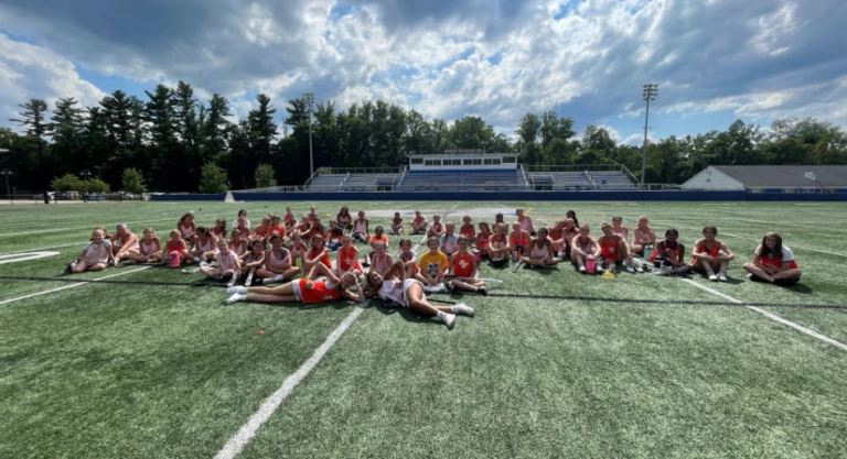Nike girls lacrosse camp group shot 2022