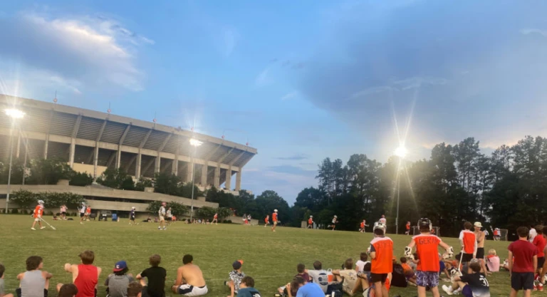 Clemson nike boys lacrosse camp field