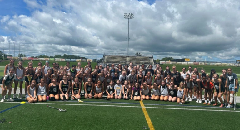 Adrian college girls lacrosse group photo