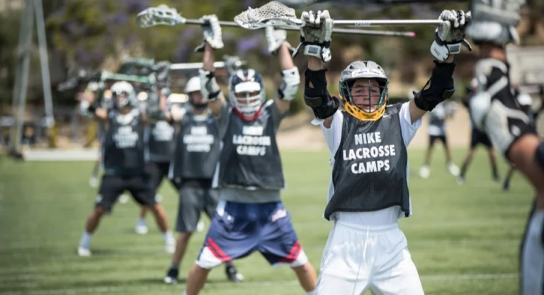 Nike Boys Lacrosse Camp Stretching Lines