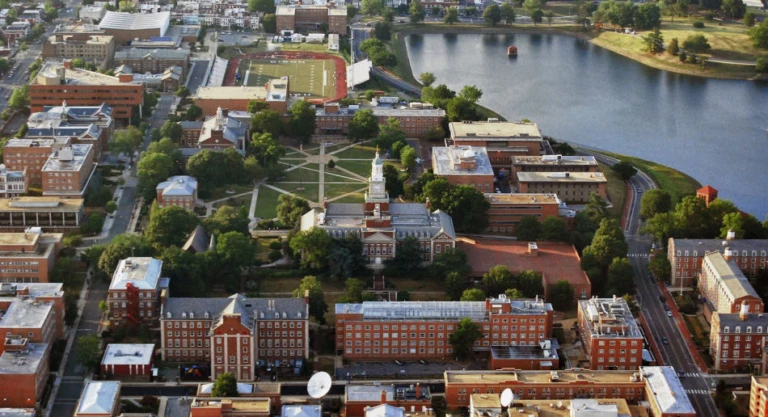 Howard campus aerial