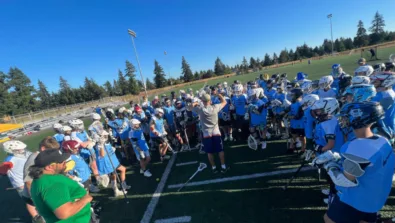 Xcelerate lacrosse boys huddle